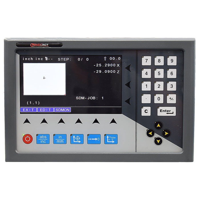 MagXact Magnetic MX-200L 2 Axis Lathe LCD DRO - 8x40 Inch Scales