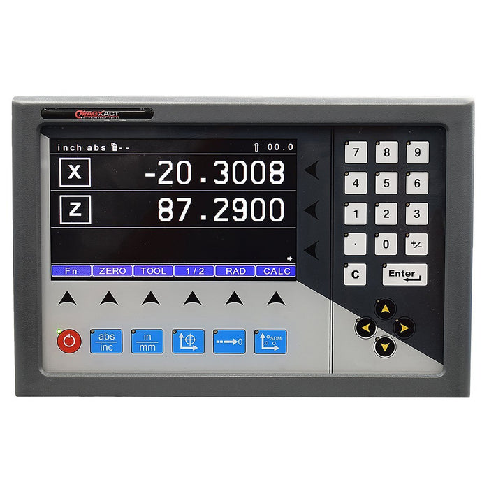 MagXact Magnetic MX-200L 2 Axis Lathe LCD DRO - 8x40 Inch Scales