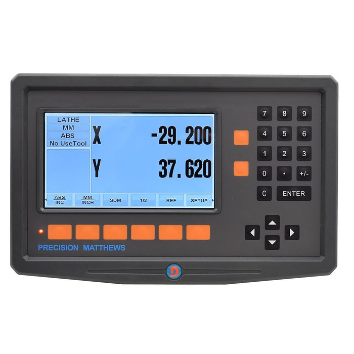 PM 2 Axis Lathe DRO, LCD Display, 8x35 (.0001 Hi Res Cross Scale)