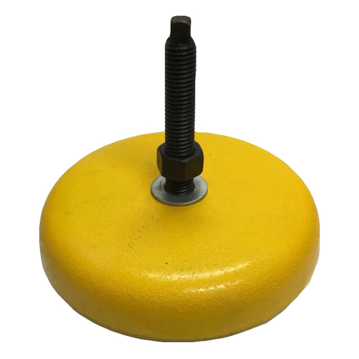 Bundle of 4x Leveling Pads with extended bolts - For Lathes, Mills, Saws, Brakes, Up to 2" Thick Machine Base