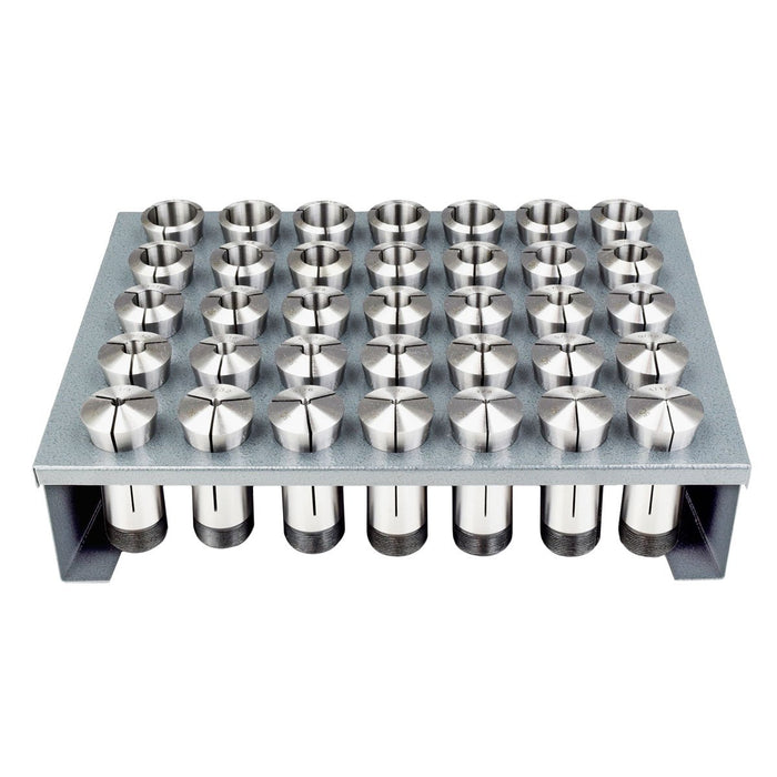 35 Piece Precision Inch 5C Collet Set, 1/16" to 1-1/8"